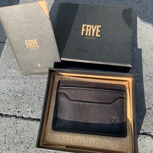 Frye leather Logan card wallet.new with tags.